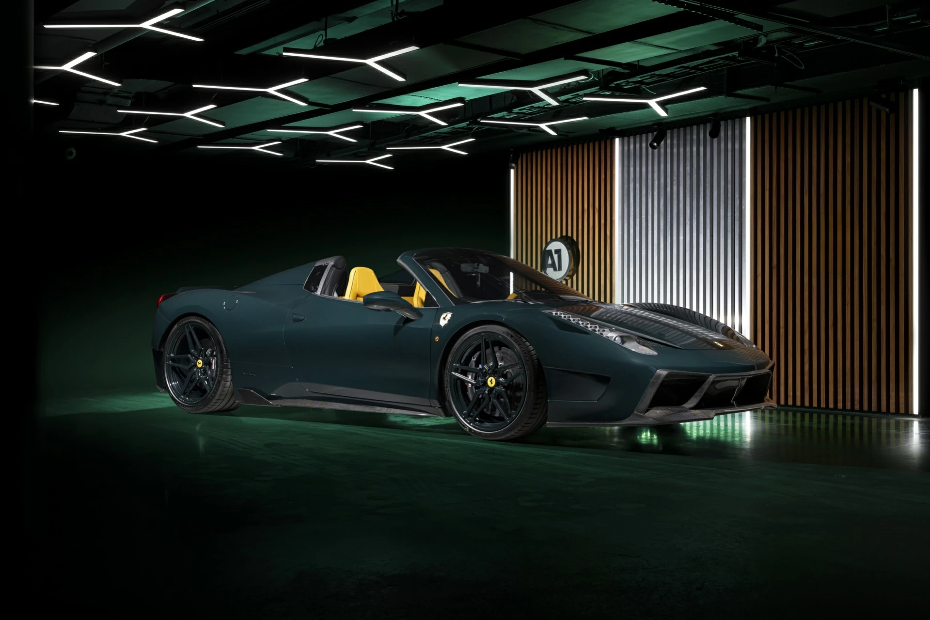 Тюнинг Ferrari 458 yellow