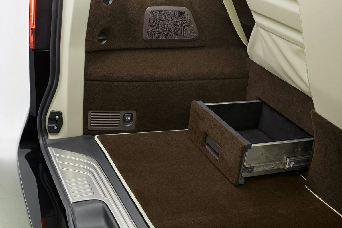 Ящик в сидении для хранения