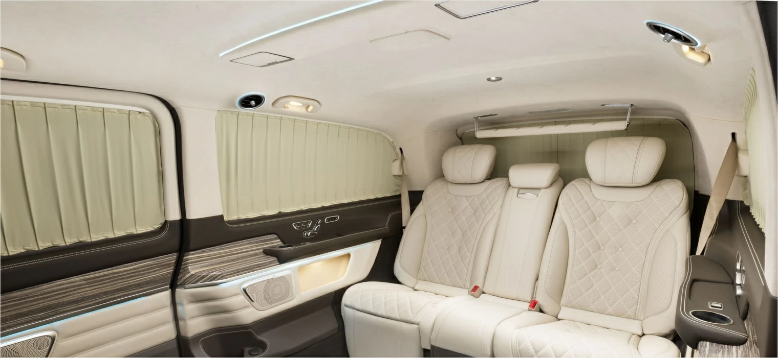 Потолок с отделкой из алькантары