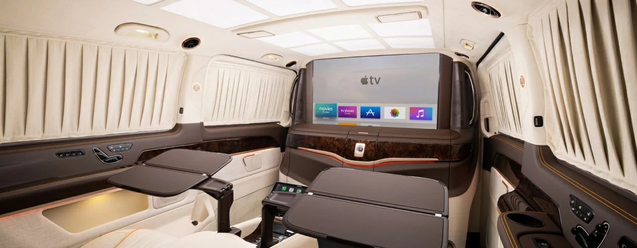 Салон Mercedes-Benz V-Class 300D V-VIP by Loro Piana.