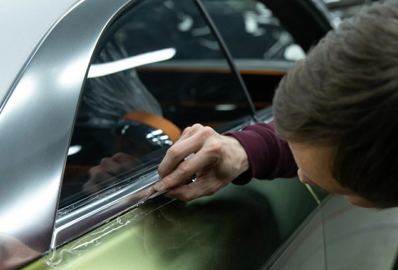 Оклейка автомобиля цветной пленкой в Москве