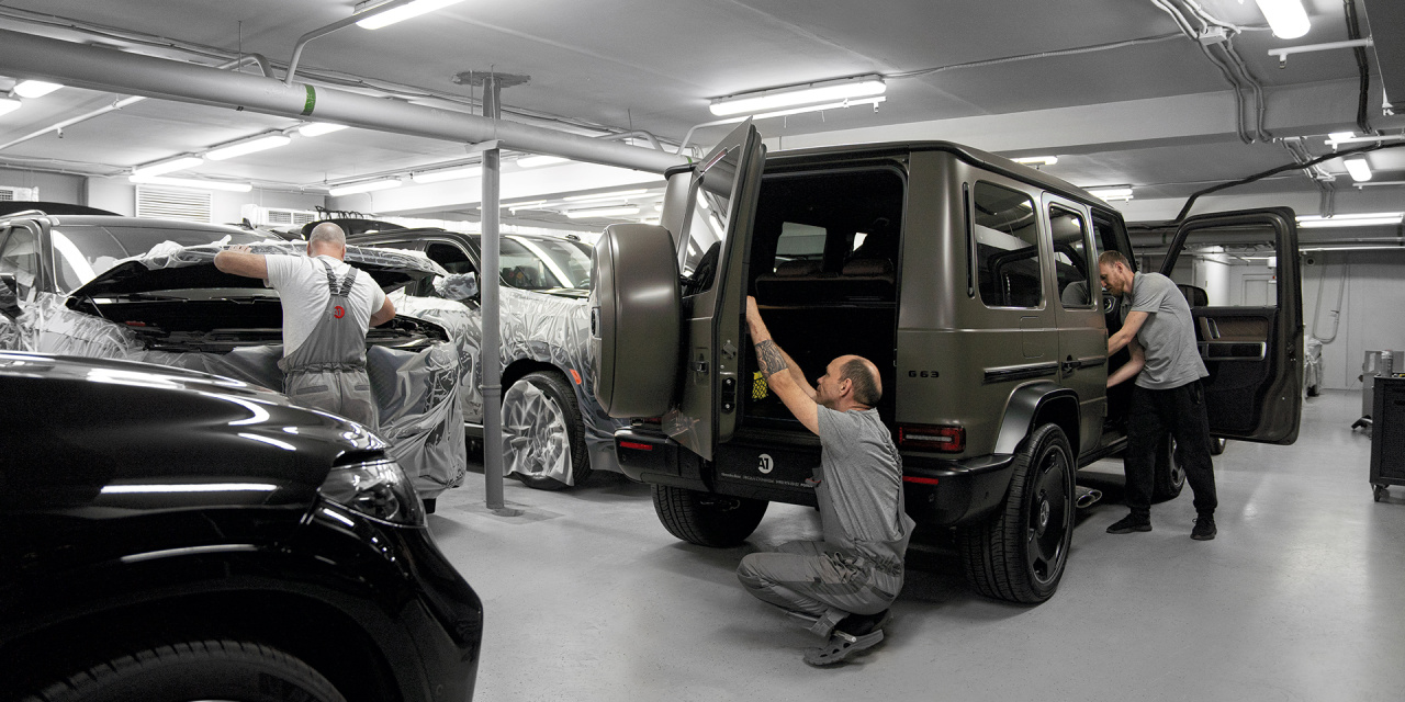 Оклейка антигравийной пленкой Mercedes-Benz G-Class. Фото 1